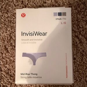 lululemon athletica InvisiWear Mid-Rise Thong - Light Purple